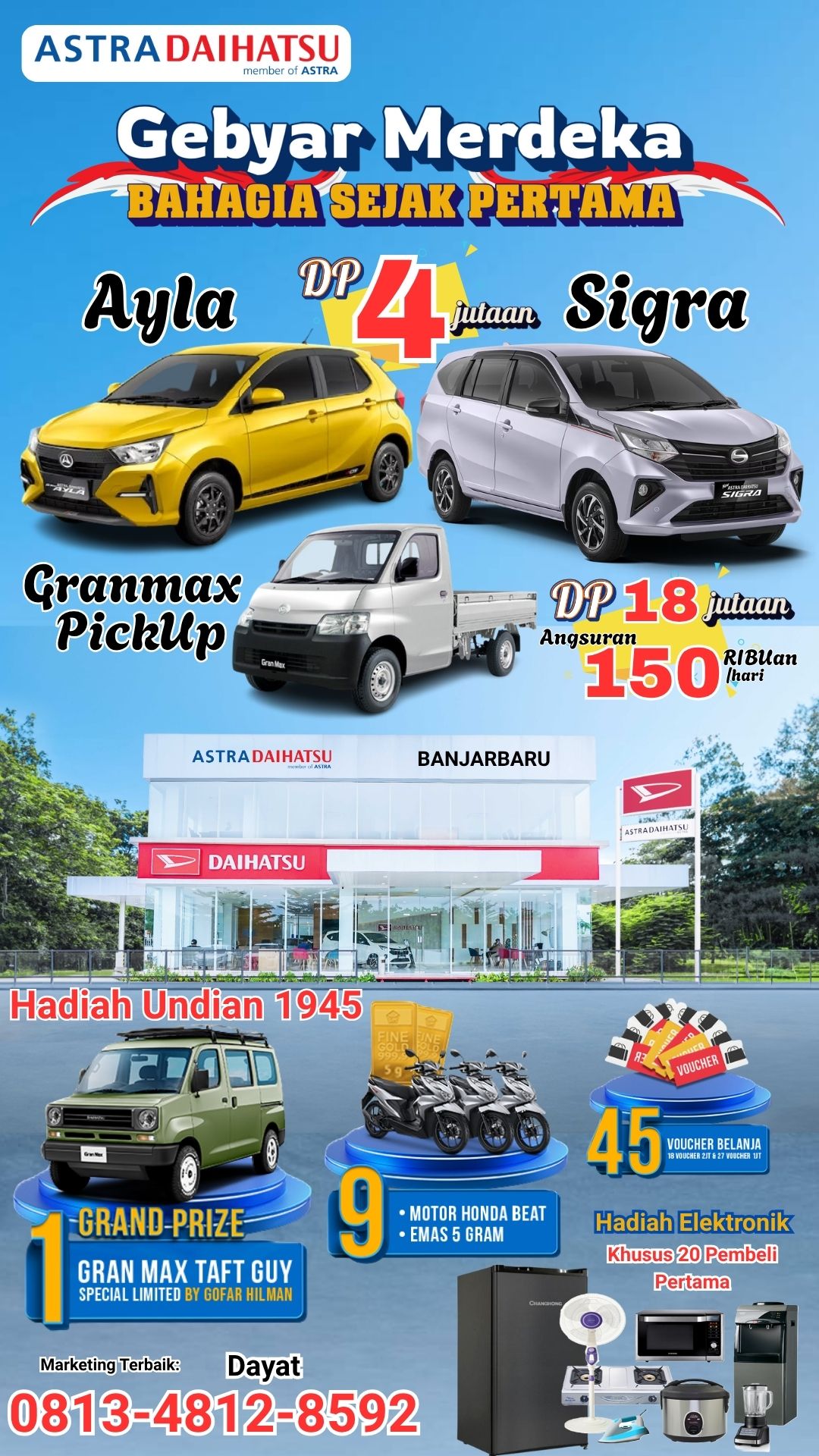Brosur Promo Merdeka Dayat Astra Daihatsu kalsel